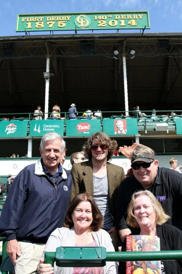 Frank, Bob, Patti, Louise, and Steven Barikian at Churchill Downs in 2014.